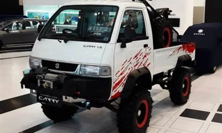 Modifikasi suspensi Suzuki Carry untuk angkutan berat
