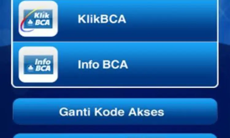 Kurs e-Rate BCA Tampilan kurs e-rate di aplikasi BCA