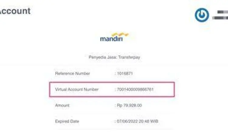 Step by Step Transfer VA Mandiri Panduan visual langkah transfer VA Mandiri
