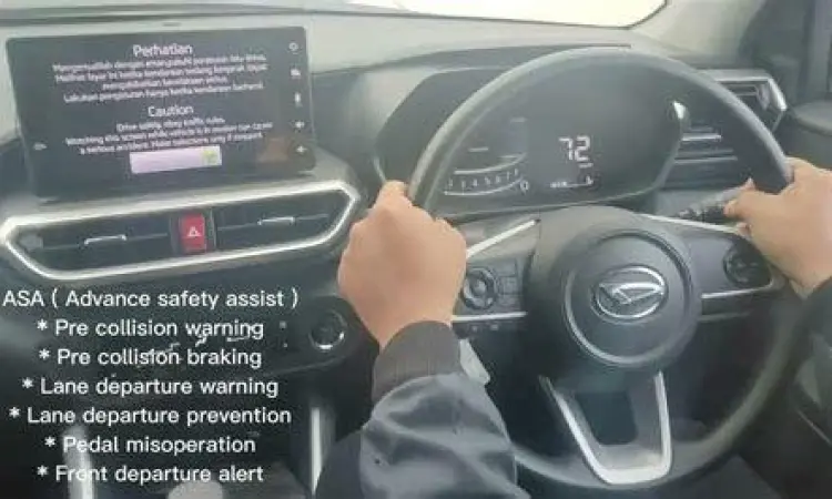 Diagram kerja fitur keselamatan ASA pada Daihatsu Rocky