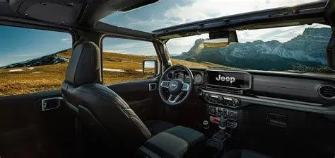 Interior Jeep Rubicon 2024 Interior mewah Jeep Rubicon terbaru dengan layar sentuh besar
