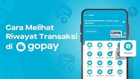 Riwayat Dompet Digital Daftar transaksi di aplikasi dompet digital
